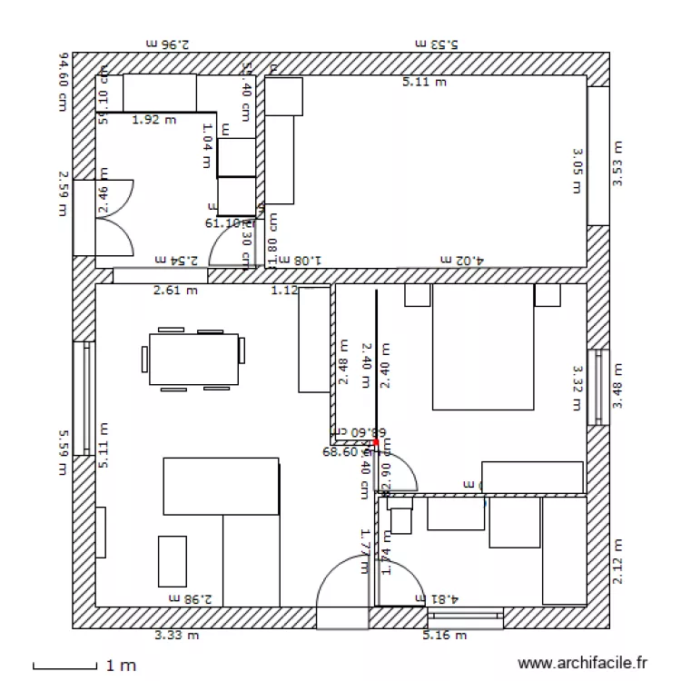 maison Marianne. Plan de 