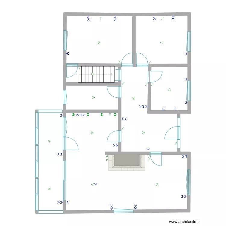 r&eacute;novation Quentin et Marie. Plan de 
