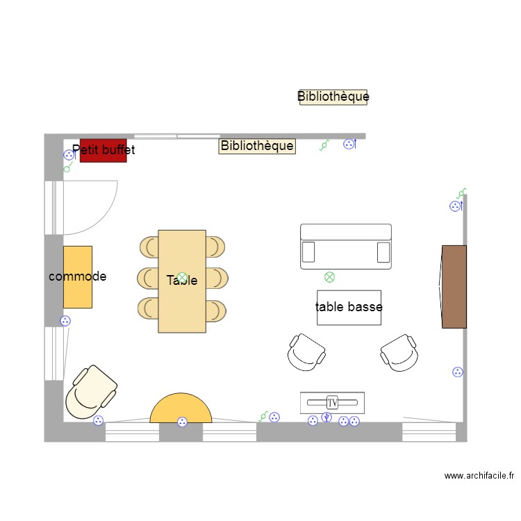 Séjour . Plan de 0 pièce et 0 m2