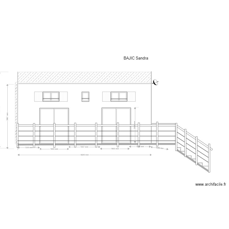 FACE SUD. Plan de 0 pièce et 0 m2