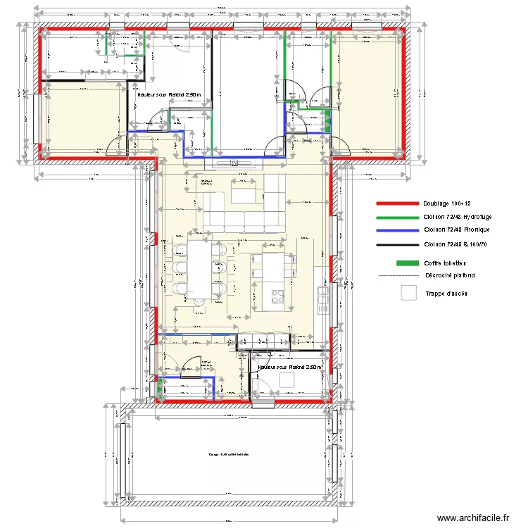 Plan Gary implantation pièce principale. Plan de Plan Gary implantation pièce principale. Plan de