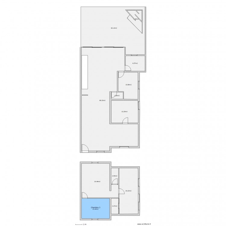 MAISON terrasse 3. Plan de 0 pièce et 0 m2