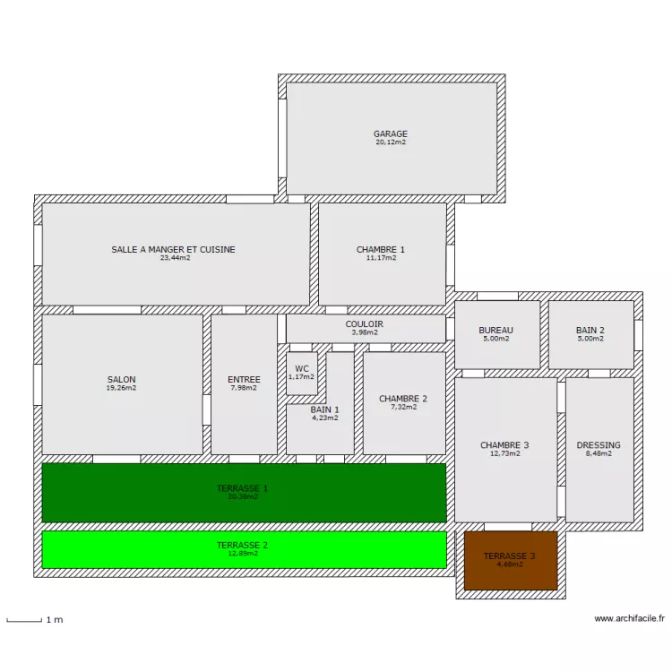 MAISON DEFINITIVE. Plan de 