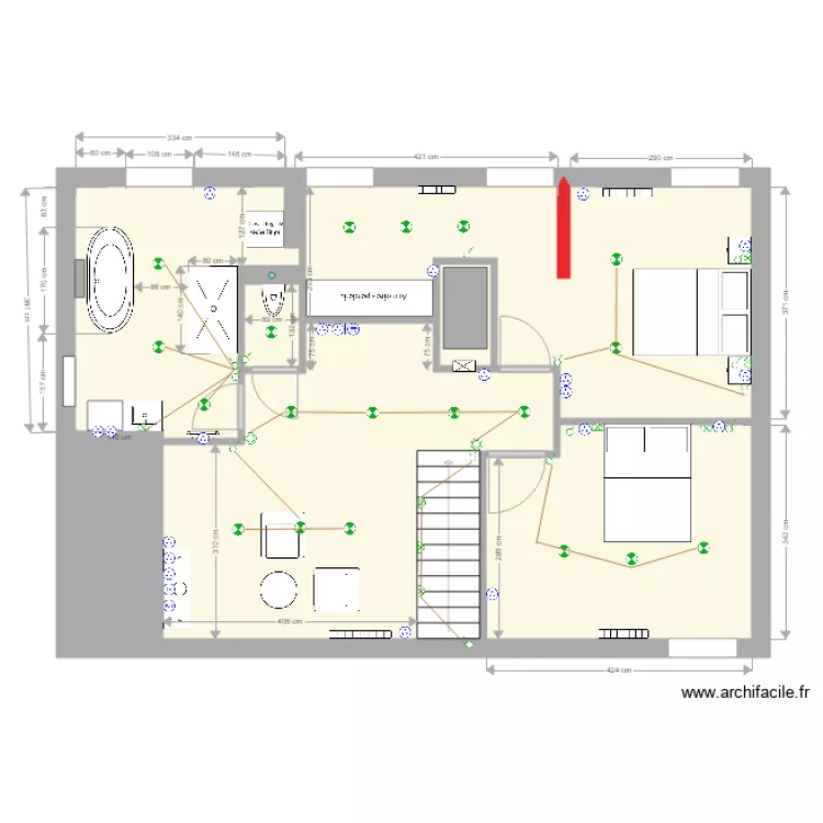 mirebeau 5 bis. Plan de mirebeau 5 bis. Plan de