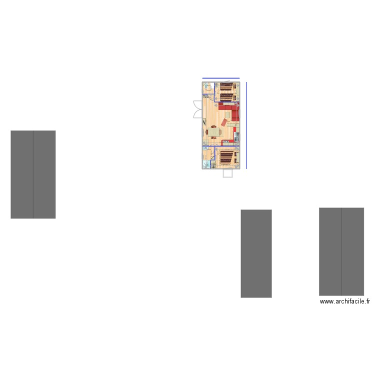 test cabanon. Plan de 0 pièce et 0 m2