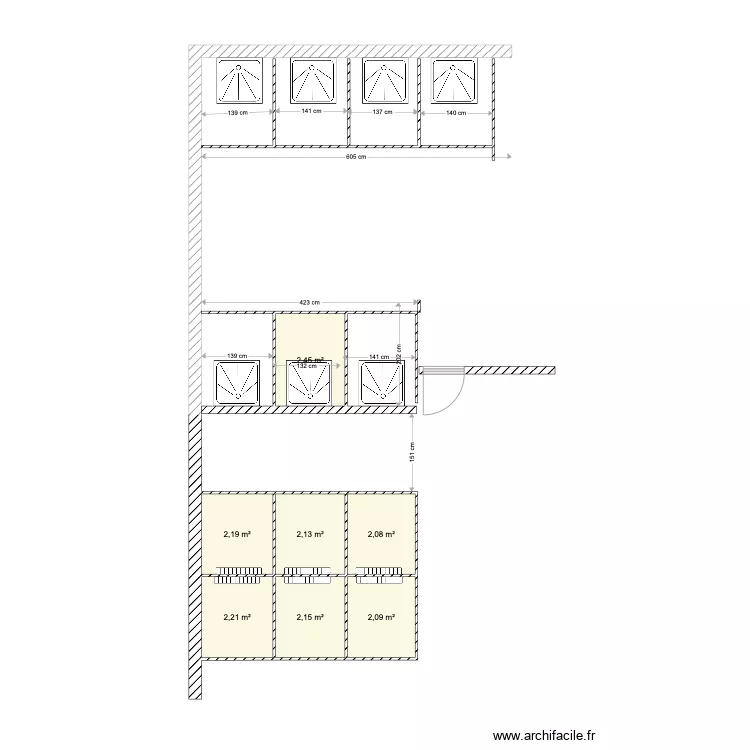 sanitaire ACCM. Plan de 