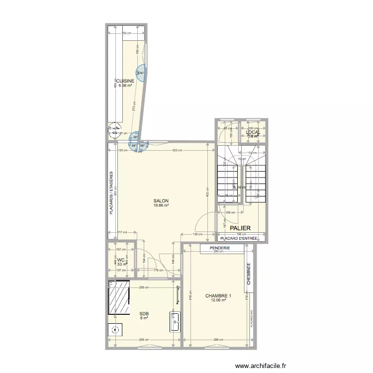 SAINT LEONARD T3 2ème étage. Plan de SAINT LEONARD T3 2ème étage. Plan de
