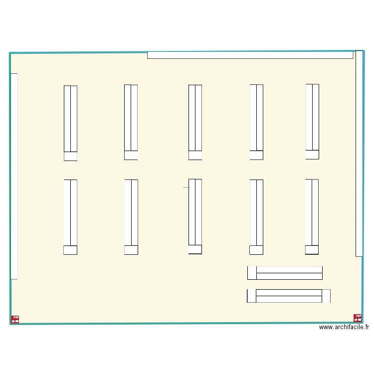 PLAN MAGASIN DESENFANS. Plan de 1 pièce et 940 m2