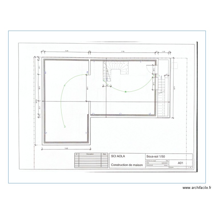 Aola sous sol. Plan de 0 pièce et 0 m2