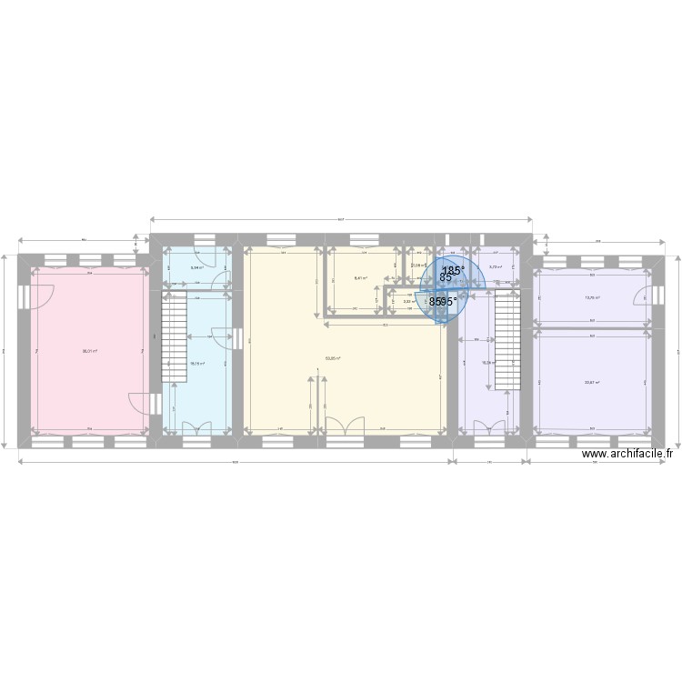 lamorville. Plan de 13 pièces et 184 m2