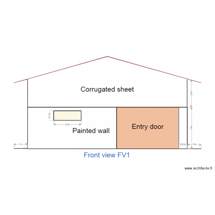 FV1 amico. Plan de 0 pièce et 0 m2