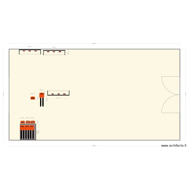 STEF MAUGIO. Plan de 1 pièce et 189 m2