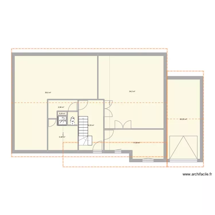 essai-maison-modif-etage. Plan de 18 Pièces et 179 m² essai-maison-modif-etage. Plan de 18 Pièces et 179 m²