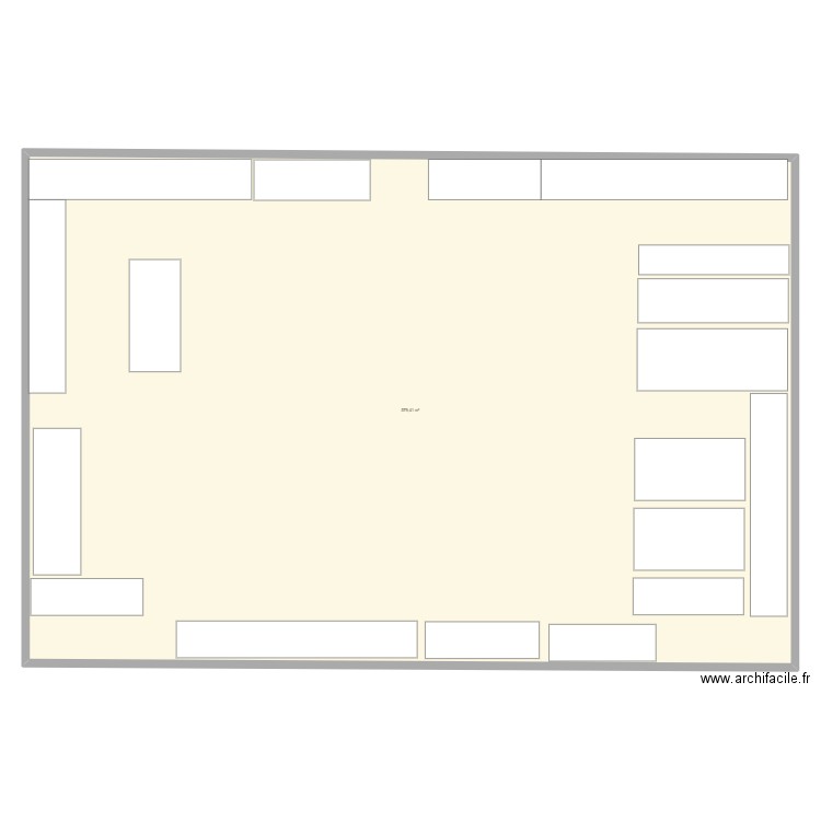 Magasin plan Auchan. Plan de 1 pièce et 579 m2