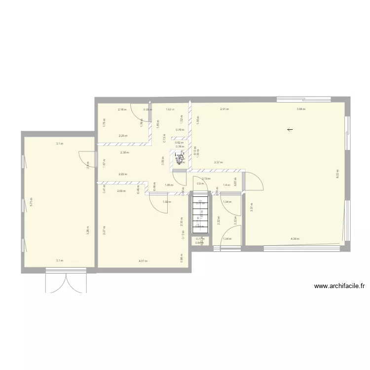 genappe murs intérieurs à reconstruire. Plan de genappe murs intérieurs à reconstruire. Plan de