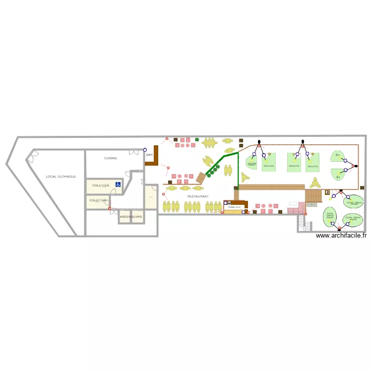 Toit terrasse au 20 Juillet 2018  modification  porte entr&eacute;e local tech. Plan de 