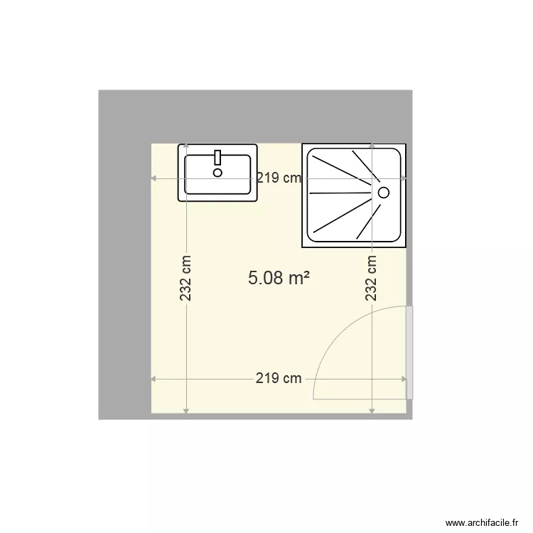 salle de bain AUDUIT. Plan de salle de bain AUDUIT. Plan de