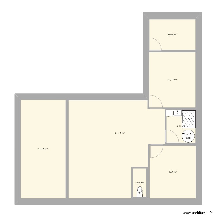 plan 2. Plan de 7 pièces et 141 m2