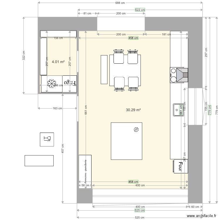 Kitchen. Plan de 0 pièce et 0 m2