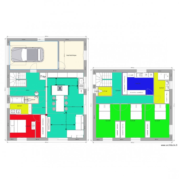 rdc etage 24 12. Plan de 0 pièce et 0 m2