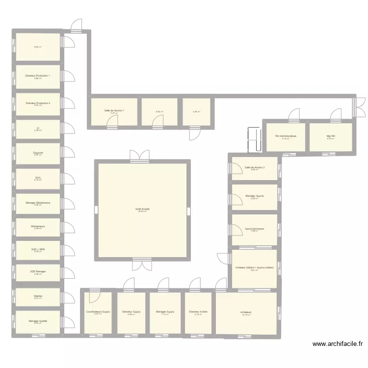 bureau new bat rdc. Plan de bureau new bat rdc. Plan de