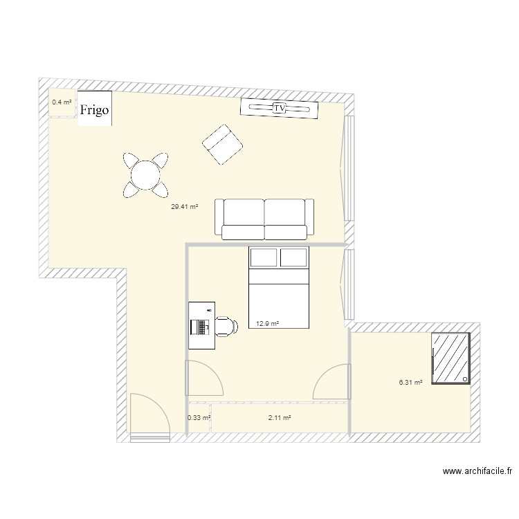 Appart Céline. Plan de 0 pièce et 0 m2