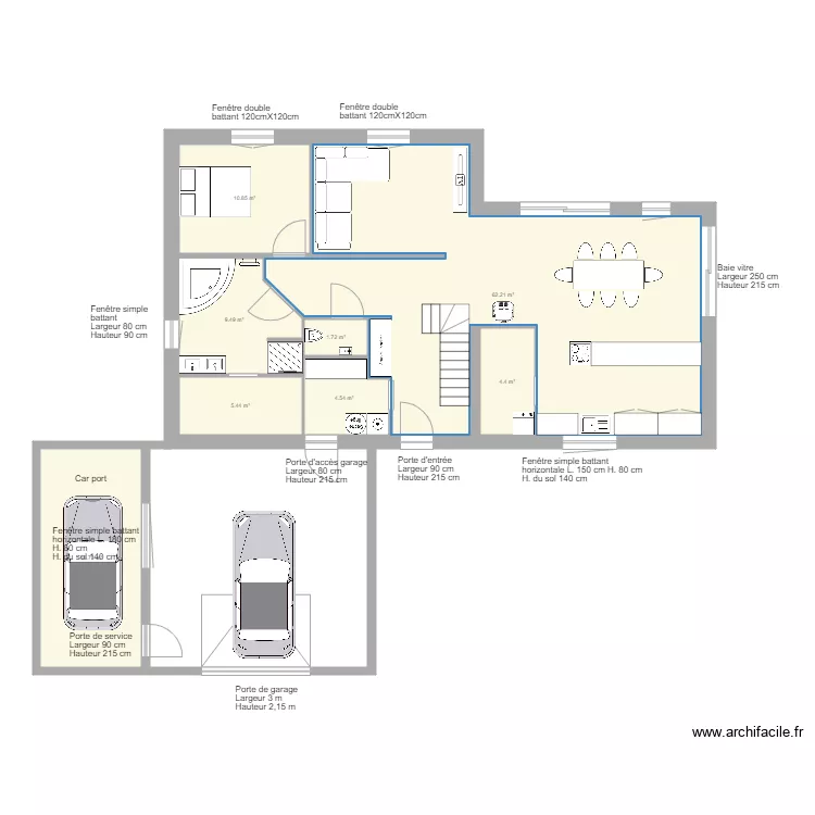 plan int&eacute;rieur. Plan de 