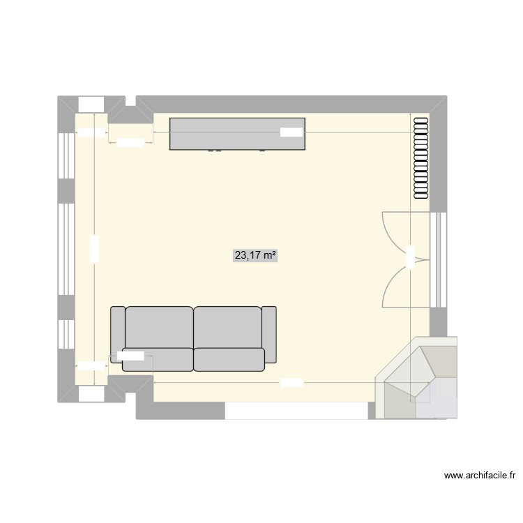 salon M. Plan de 0 pièce et 0 m2