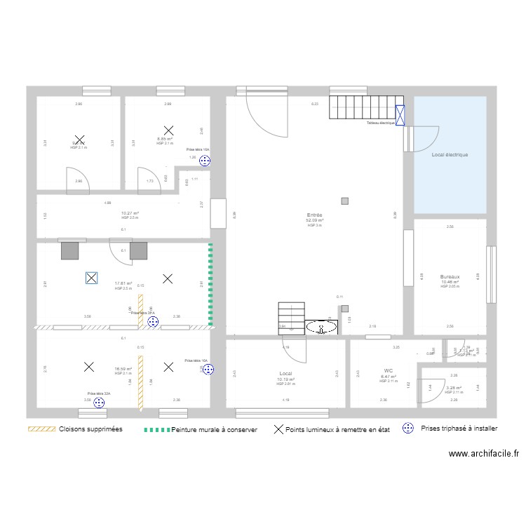 Plan atelier Mettray. Plan de 0 pièce et 0 m2