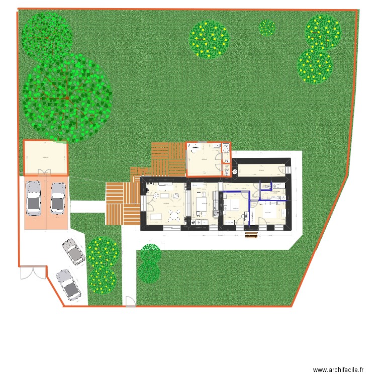 DORDIVES MODIFIABLE 1. Plan de 12 pièces et 121 m2