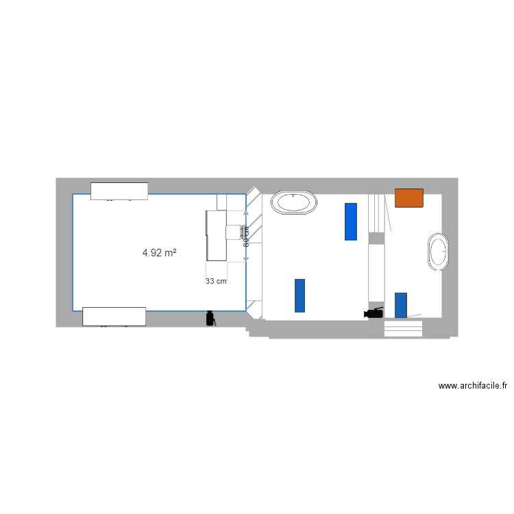 plan du salon. Plan de 0 pièce et 0 m2