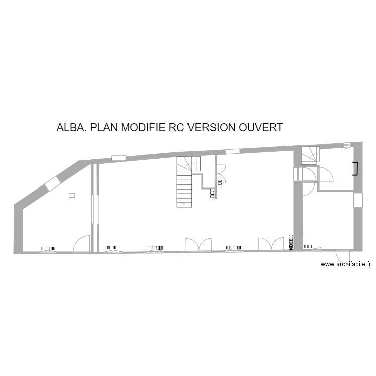 PLAN MODIFIE RC ALBA VERSION OUVERT. Plan de 0 pièce et 0 m2