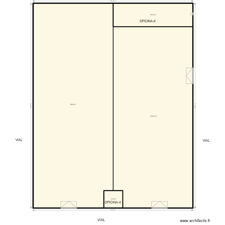 NAVE QUART COMARQUES. Plan de 4 pièces et 3199 m2