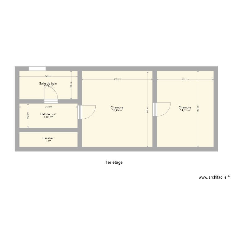 nicolay 722 1er étage  . Plan de 0 pièce et 0 m2