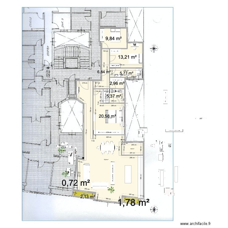 mdu15 cocina dcha. Plan de 12 pièces et 151 m2