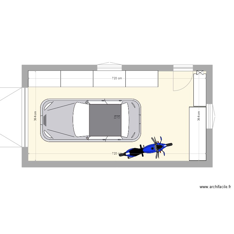 garage. Plan de 0 pièce et 0 m2