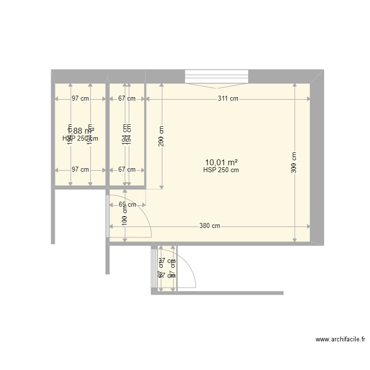 DORDOGNE 1. Plan de 4 pièces et 14 m2