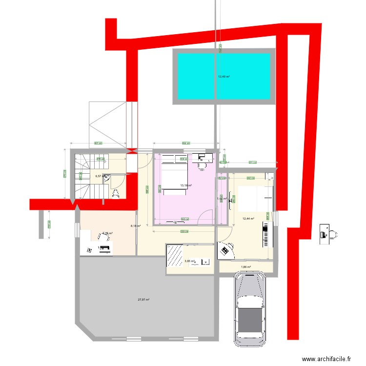 étage maison Cruzy 17102020. Plan de 0 pièce et 0 m2