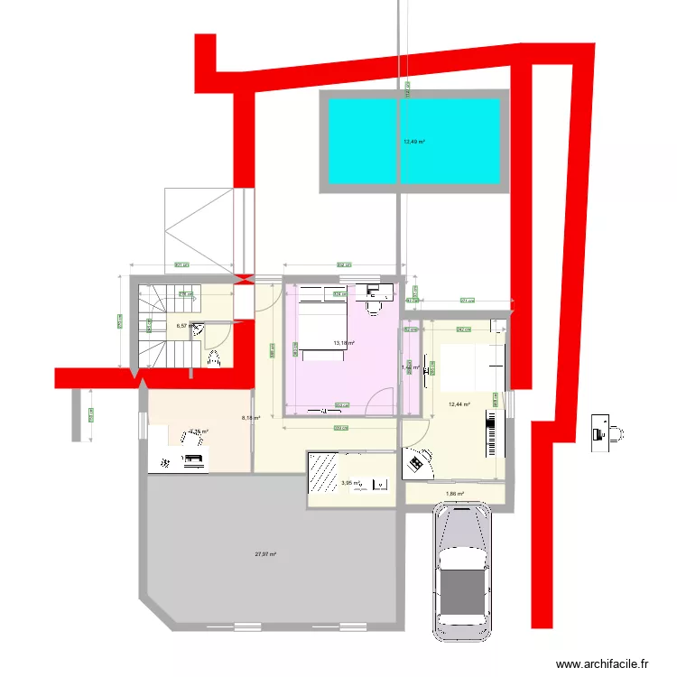 &eacute;tage maison Cruzy 17102020. Plan de 