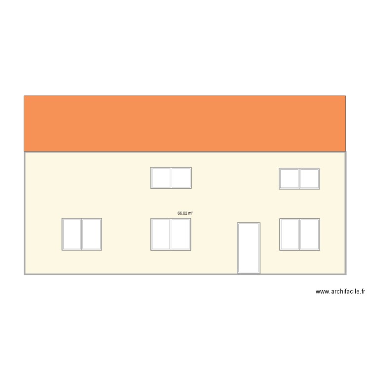 Facade  1. Plan de 0 pièce et 0 m2