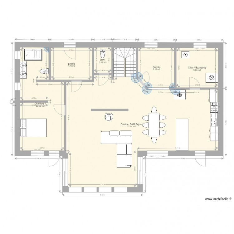 Maison Gan Kontio 1. Plan de 0 pièce et 0 m2