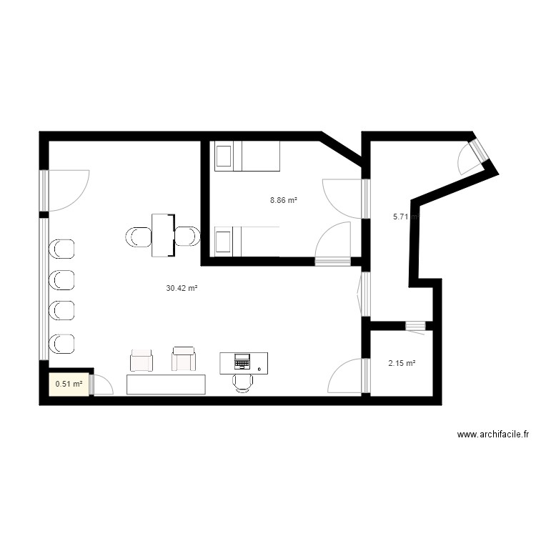 New look . Plan de 0 pièce et 0 m2
