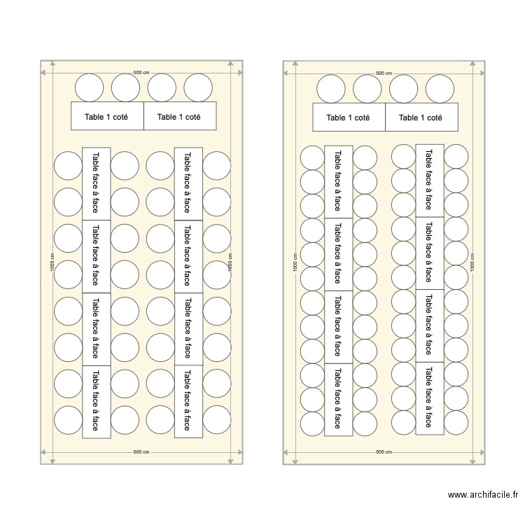 Plan De Table Vierge à Imprimer Gratuit mariage plan de table - Plan 2 pièces 100 m2 dessiné par didierv21