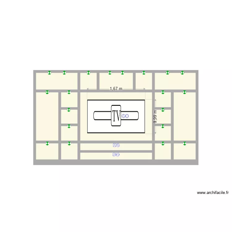 plan futur meuble TV. Plan de 