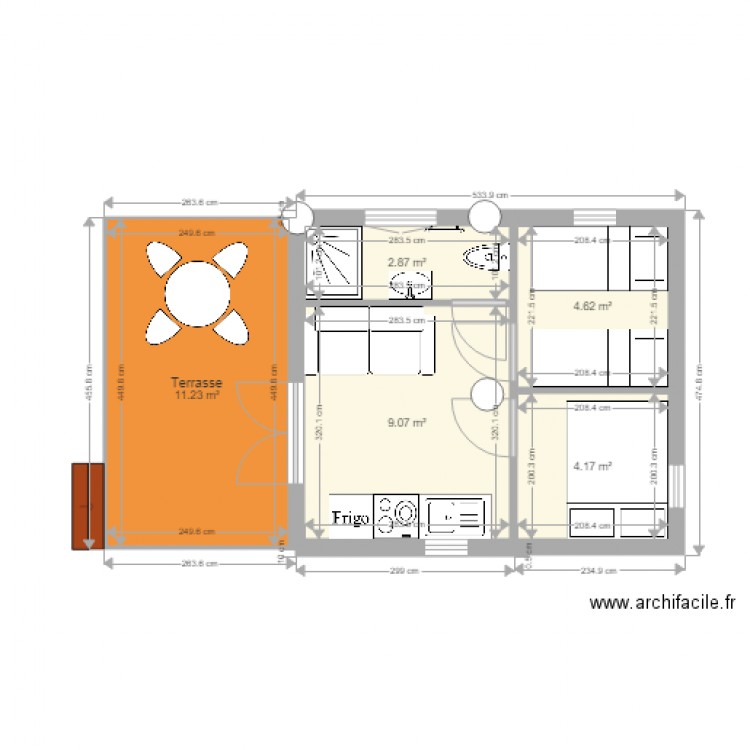 Modele test vallee bleu. Plan de 0 pièce et 0 m2