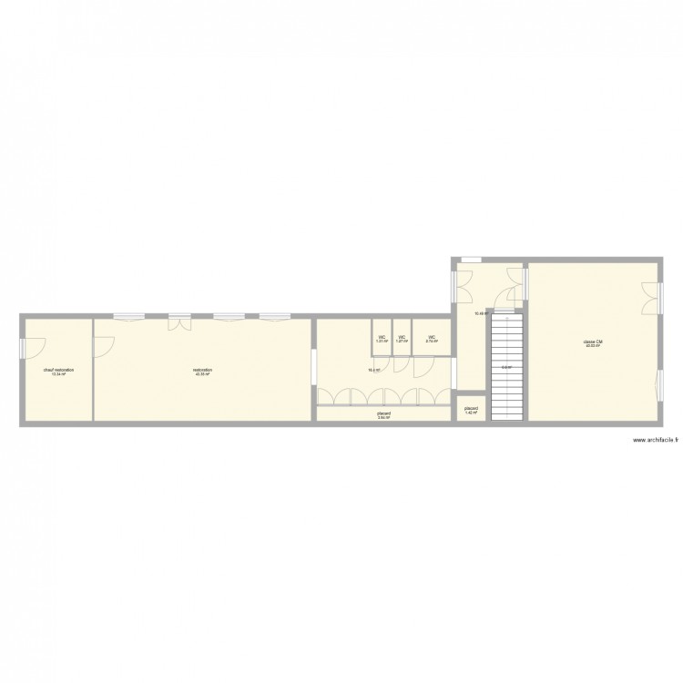 ecole p3. Plan de 0 pièce et 0 m2