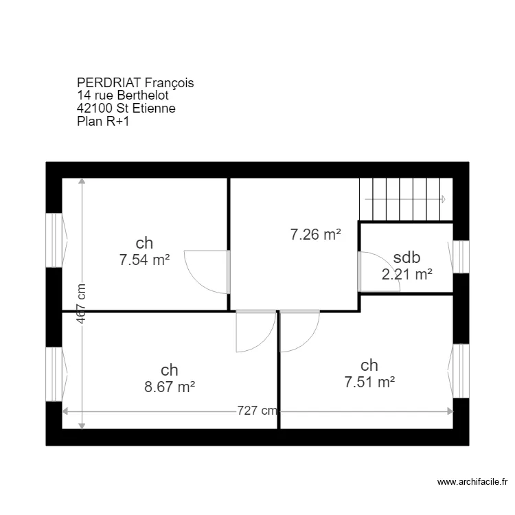 VV PERDRIAT. Plan de 