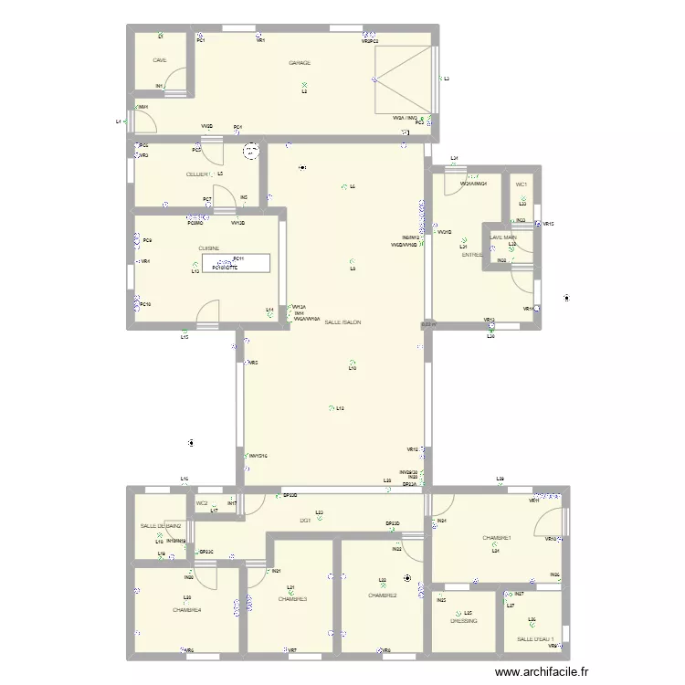 ENIO VIERGE. Plan de 