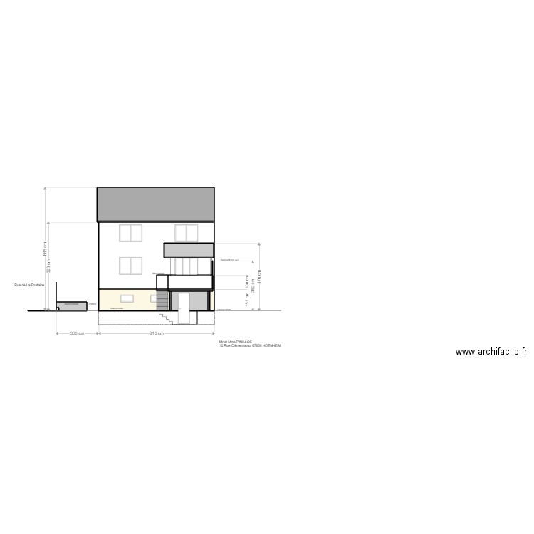 Façade pinillos. Plan de 0 pièce et 0 m2