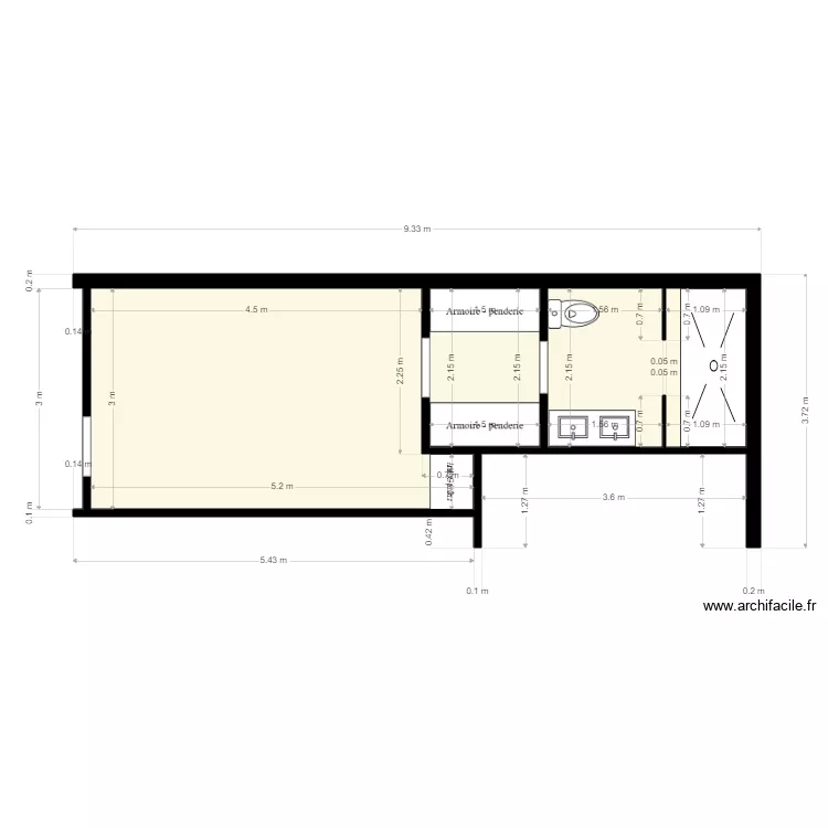 CHANTIER GONZALEZ SDB 2. Plan de 